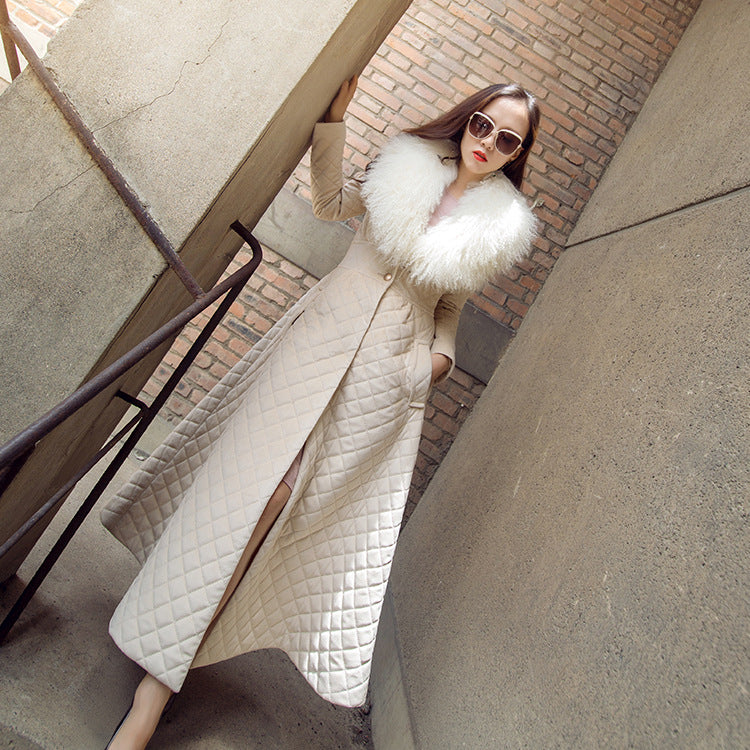 Women's Cotton Clothes Lengthened Coat Women's Knees