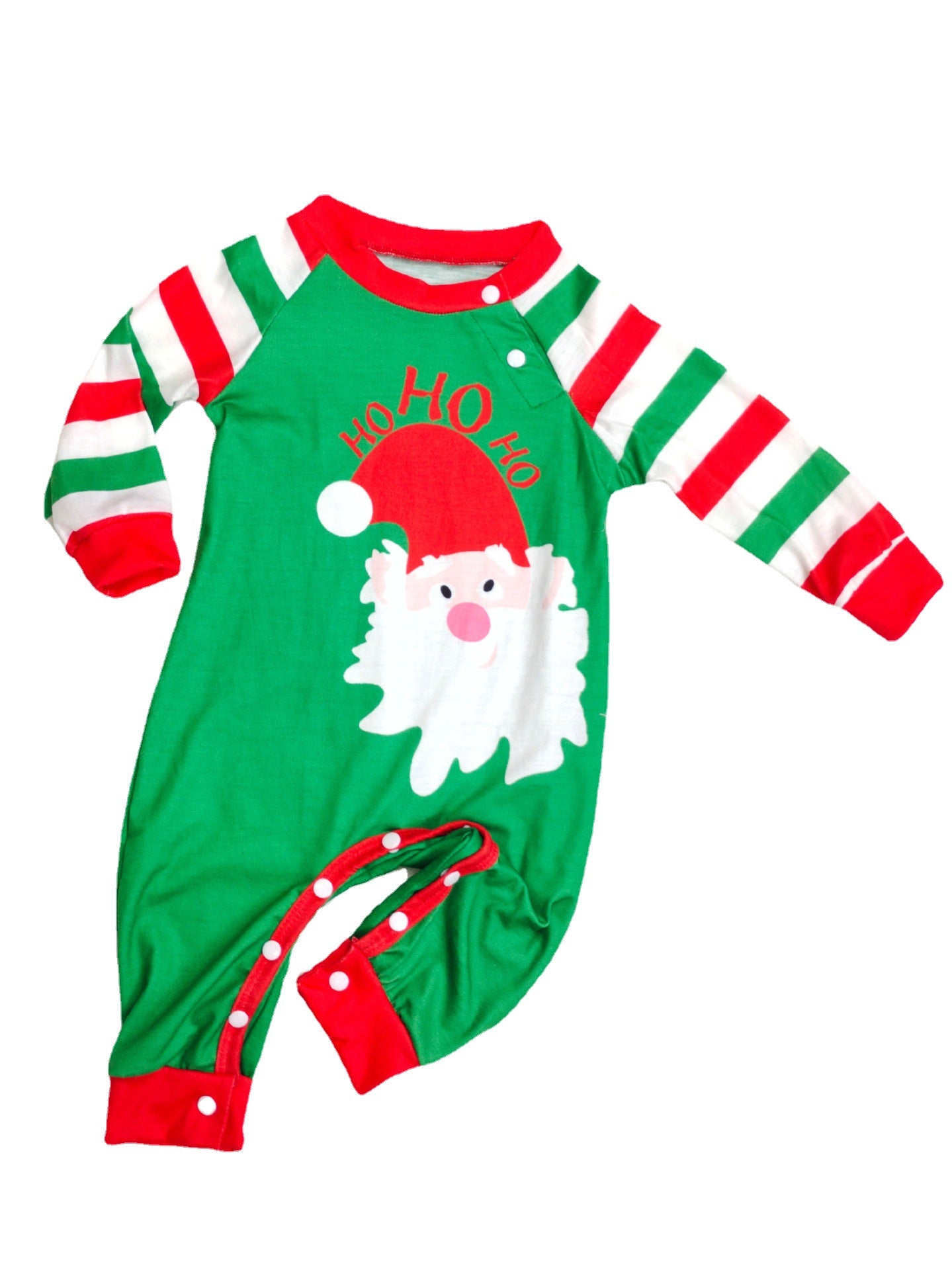 European And American Foreign Trade 2023 New Santa Claus Striped Christmas Parent-Child Home Clothes Pajamas Amazon New Set