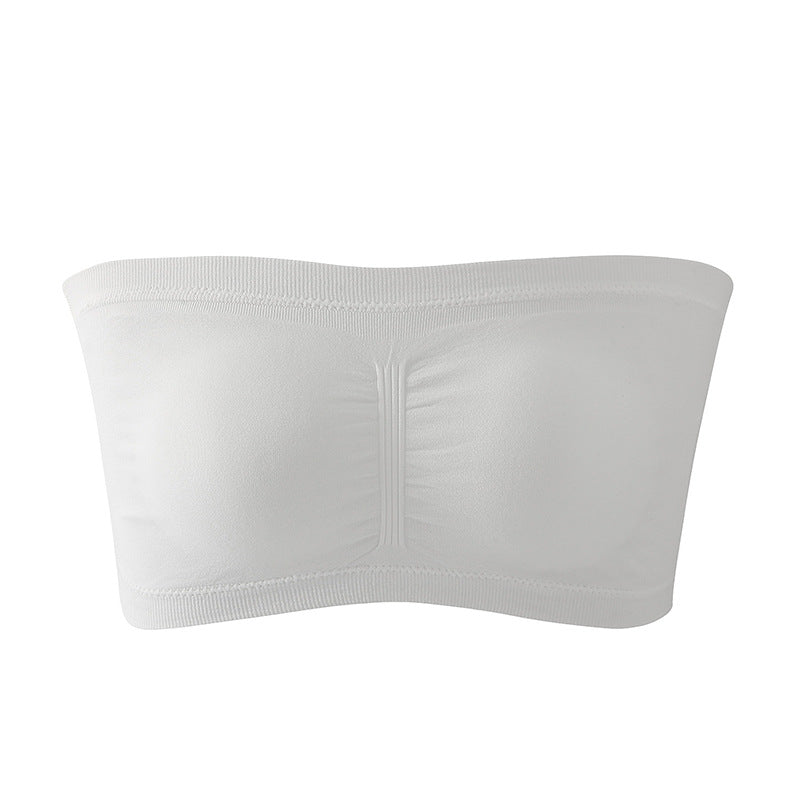 Foreign Trade Double-layer Lengthened Size Strapless Wrapped Breasts Women&#039;s Detachable Breast Pads Summer Thin Invisible Underwear Cross-border