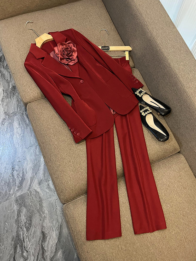 New European Goods Fashion High-end Fashion Professional Suit Suit Female Two-piece Spring