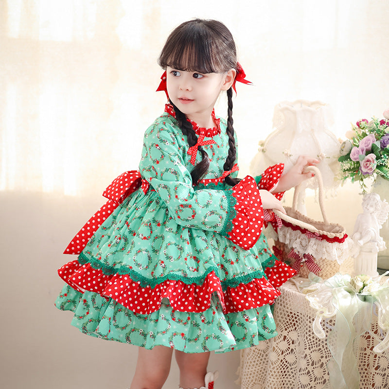 Autumn 2024 Girls Dress Autumn New Long Sleeve Children Lolita Princess Dress Western Style Children&#039;s Dress