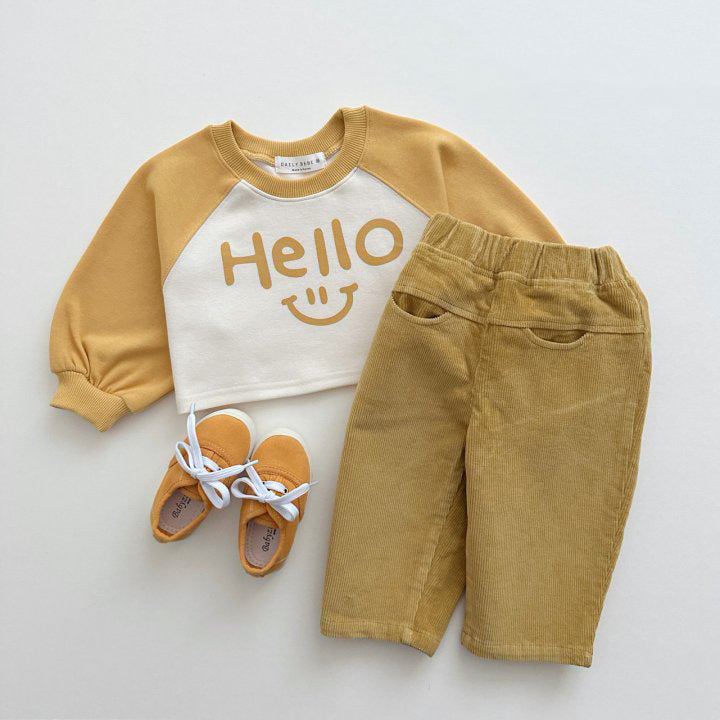 Autumn Korean Style Children&#039;s Pants Medium And Small Children&#039;s Corduroy Pants Men&#039;s And Women&#039;s Baby Children&#039;s Spring And Autumn Western Style All-match Slim Casual Pants