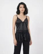 Women's Satin Lace Pajama Set | Luxury Cami & Pants Sleepwear