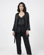 Women's Satin Lace Pajama Set | Luxury Cami & Pants Sleepwear - Image 4