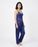 Women's Satin Lace Pajama Set | Luxury Cami & Pants Sleepwear - Image 6