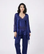 Women's Satin Lace Pajama Set | Luxury Cami & Pants Sleepwear - Image 7