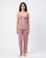 Women's Satin Lace Cami Pajama Set | Luxury Two-Piece Sleepwear - Image 21