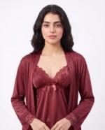 Women's Satin Lace Cami Pajama Set | Luxury Two-Piece Sleepwear - Image 11