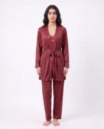 Women's Satin Lace Cami Pajama Set | Luxury Two-Piece Sleepwear - Image 12