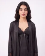 Women's Satin Lace Cami Pajama Set | Luxury Two-Piece Sleepwear - Image 5