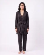 Women's Satin Lace Cami Pajama Set | Luxury Two-Piece Sleepwear - Image 6