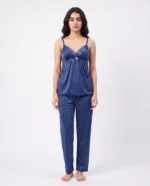 Women's Satin Lace Cami Pajama Set | Luxury Two-Piece Sleepwear - Image 20