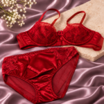 Black Mesh Lingerie Set – Modern Bra and Panty - Image 2